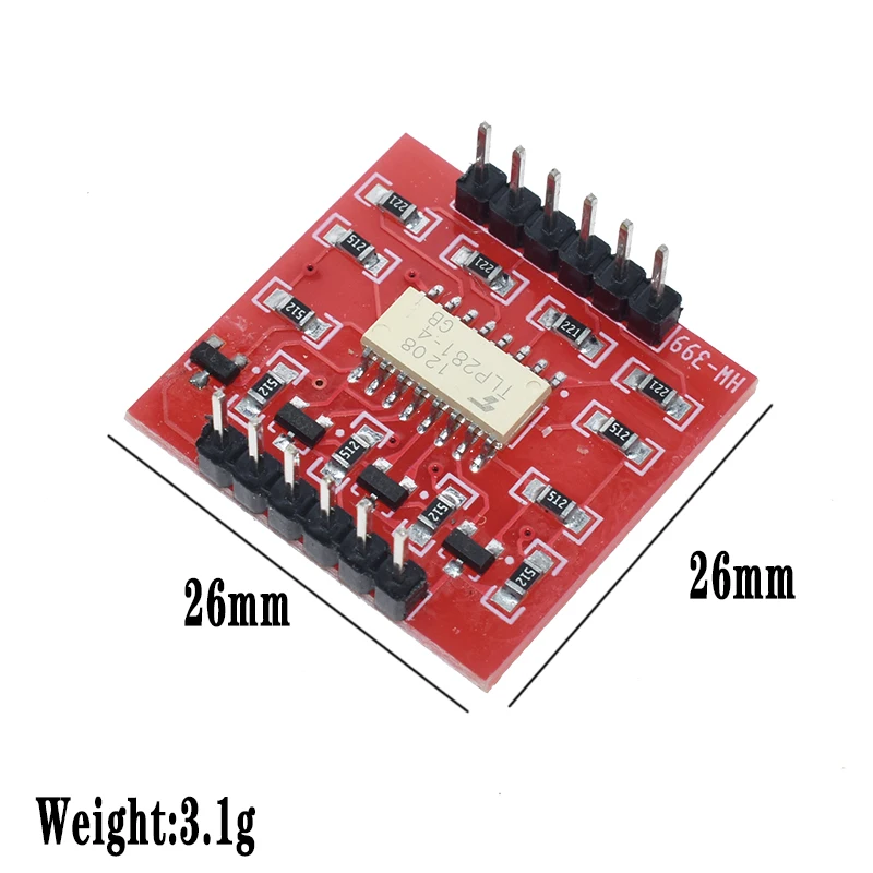 WAVGAT TLP281 4 канальный оптоизолятор IC модуль для Arduino Плата расширения высокий и