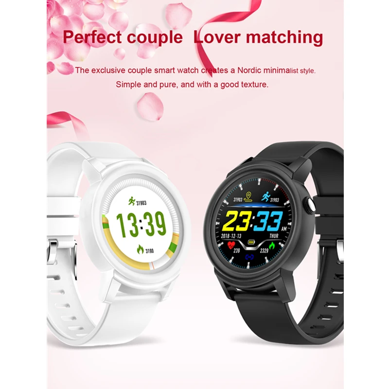 Женские Смарт часы кровяное давление монитор сердечного ритма