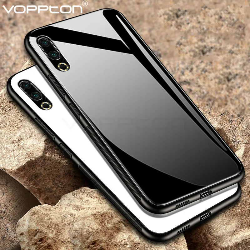 Чехол из закаленного стекла для Meizu 16 s задняя крышка телефона силиконовая рамка