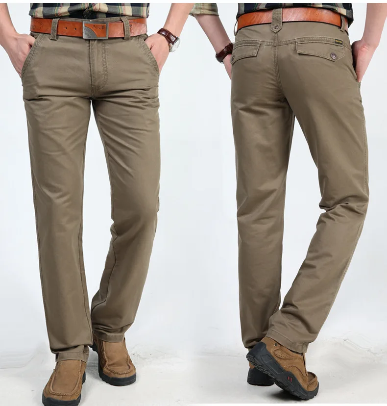 Одежда высшего качества Для мужчин из 100% хлопка модные Повседневные штаны для