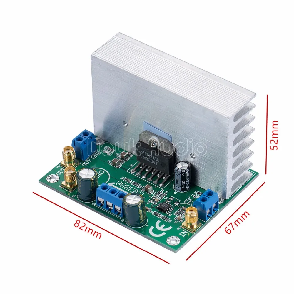 

LM3886 Audio Power Amplifier Board Amp Module OPA445 High Voltage Version