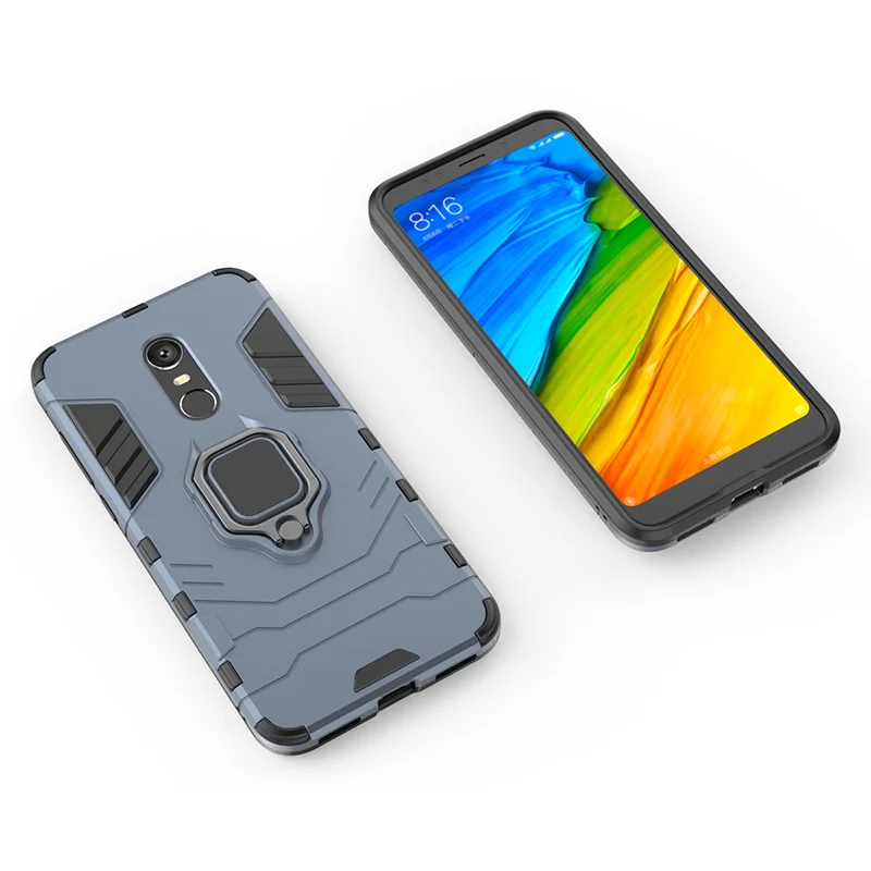 SemgCeKen finger ring armor case for redmi note 4 4x x note5 pro note4 5 plus 5plus luxury original stand phone Hard back cover |