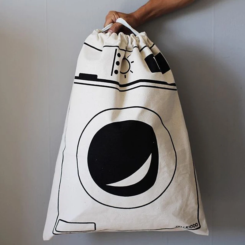 

Cartoon Storage Bags Drawstring Backpack Children Room Organizer For Toy And Baby Clothings Kids Laundry Bag Hanging Wall Decor