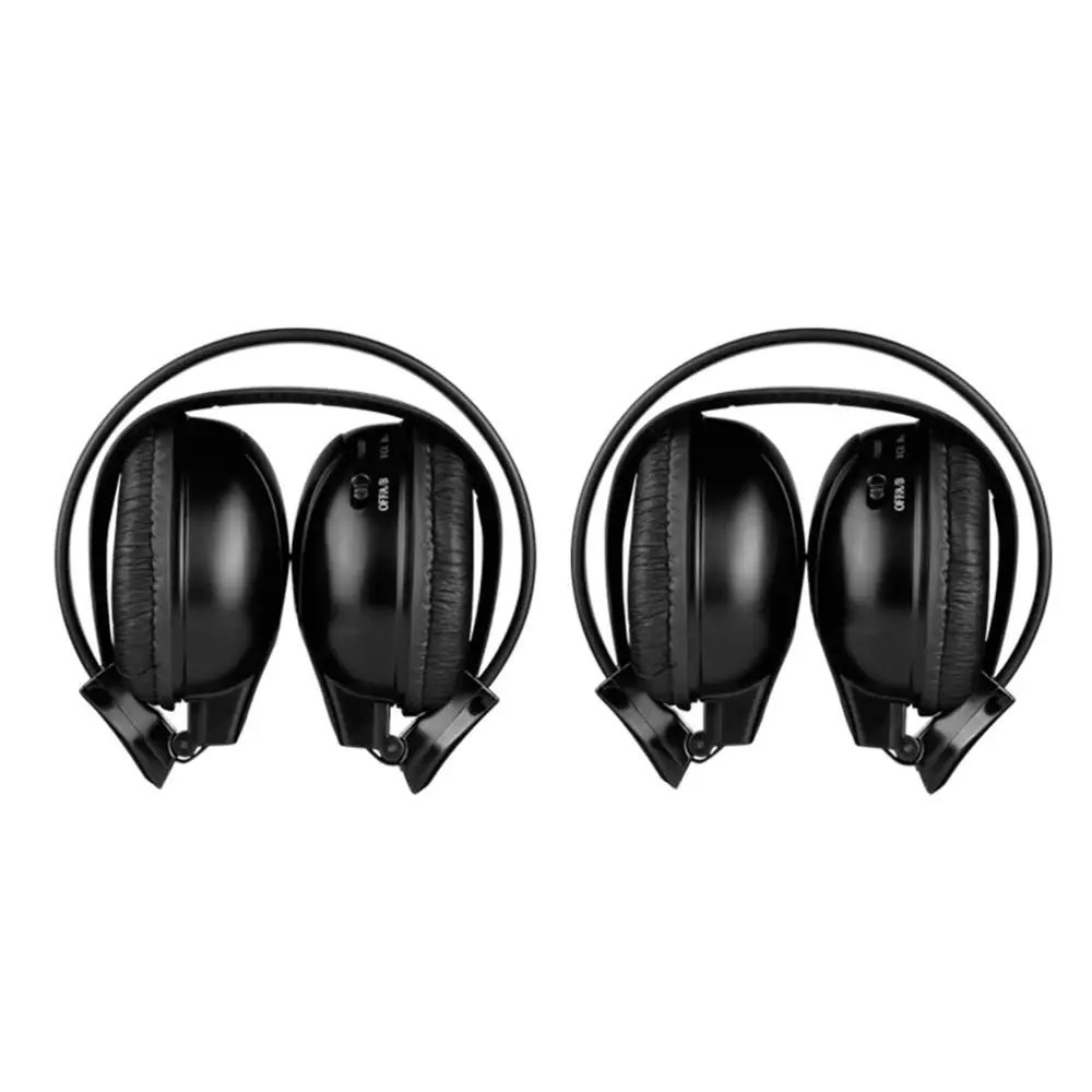 with DWH002 XTRONS черный 2 шт " HD 800*480 сенсорный экран мониторы подголовник автомобиля DVD плеер USB игры ИК и FM передатчик+ 2 беспроводные наушники - Цвет: with DWH002