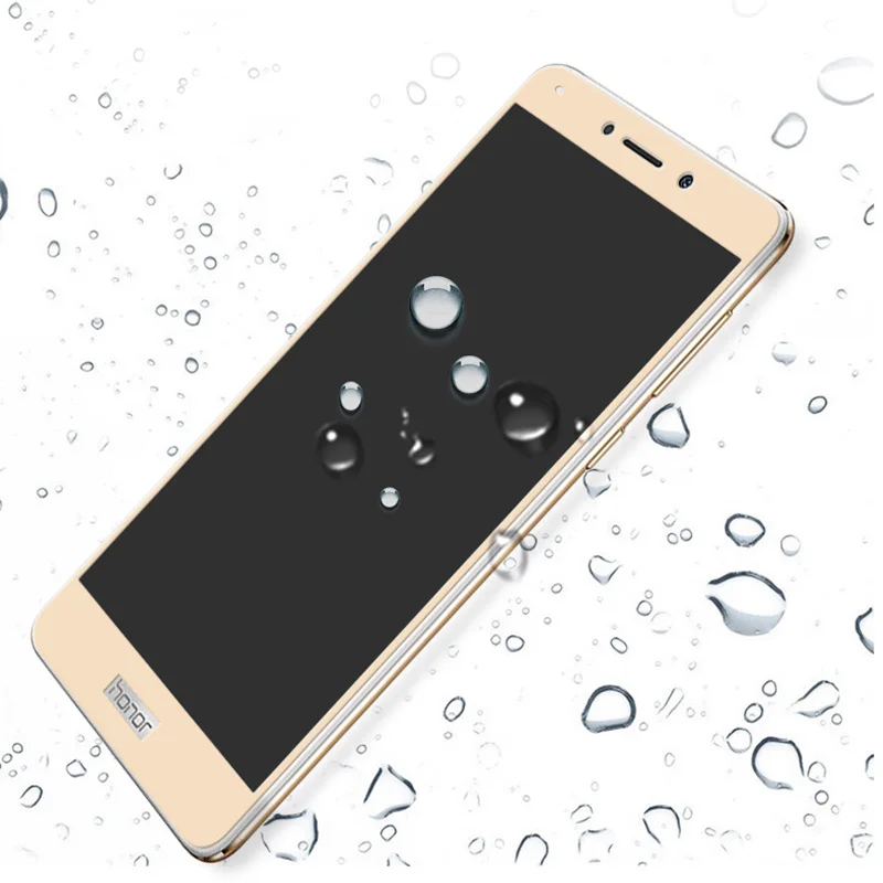 Закаленное стекло с полным покрытием клея для Huawei Honor 6X защита экрана защитная