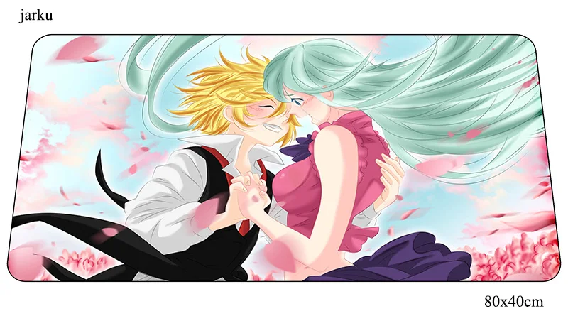 Nanatsu no taizai коврик для мыши 800x400x2 мм игровой коврик для мыши Аниме красивый офисный notbook Настольный коврик гель padmouse игры pc gamer коврики
