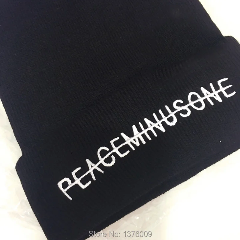 Kpop GD вязанные шапочки с вышивкой, шапки Bigbang Gdragon, вязаные шапки унисекс черного цвета в стиле хип-хоп