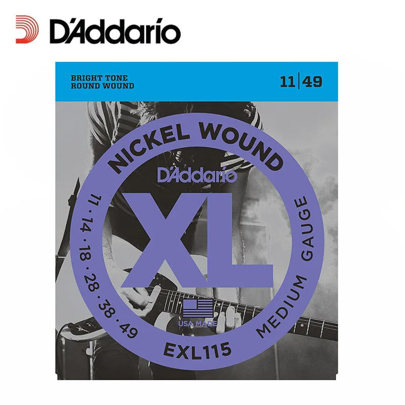 Проводки для электрогитары D'Addario EXL110 EXL115 EXL120 EXL125 EXL130 XL никелевые круглые
