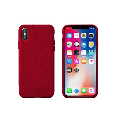 Red Роскошный дизайнерский чехол для iPhone 11, чехол из замшевой ткани, кожаный чехол для iPhone XR 11 Pro XS MAX X 7 8 Plus, чехол s - Цвет: Red