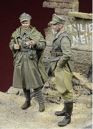 1/35 фигурки из смолы, модель, наборы для второй мировой войны, польские солдатики, Берлинские 2 фигурки, неокрашенные