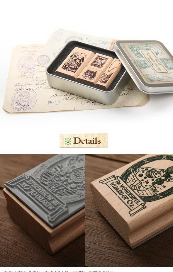 Бесплатная доставка! 1 партия = 8 комплектов! Ретро жестяная печать Алисы в стране