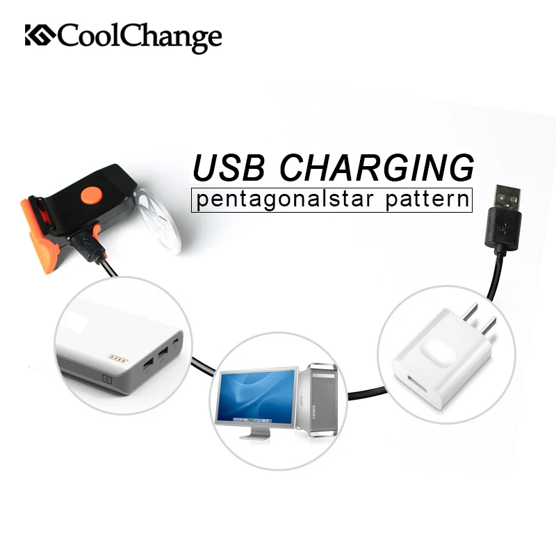 Велосипедный светодиодный фонарь CoolChange 2018 года велосипедный водонепроницаемый