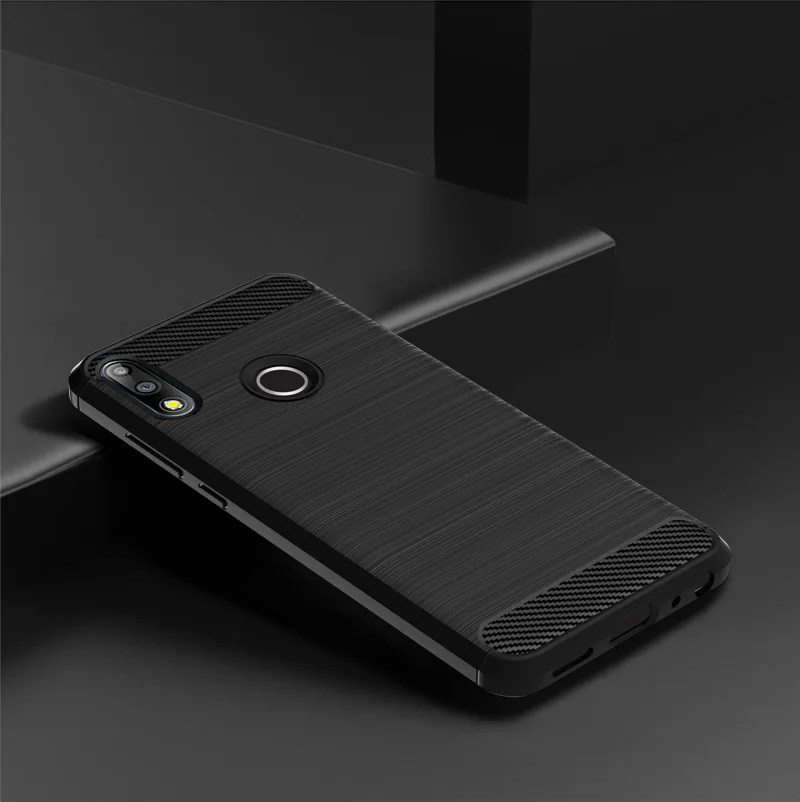 Чехол для Asus ZenFone Max Pro M2 ZB631KL из матового углеродного волокна ТПУ силиконовый