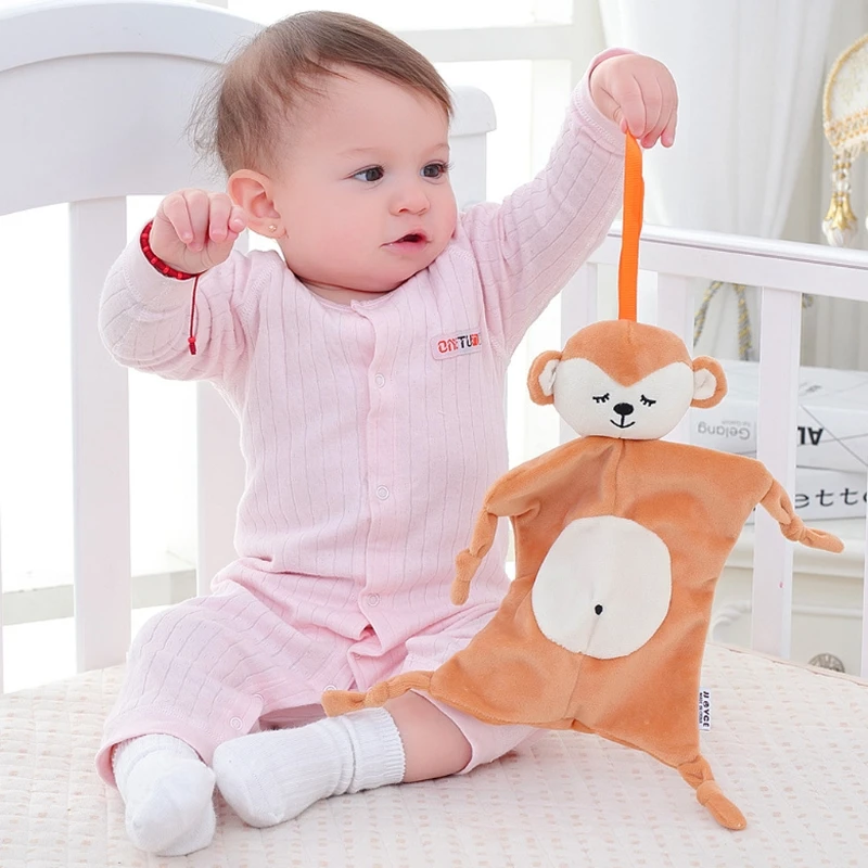 Free Shipping Baby Plush Soothing Toys Security Blanket for Care|Одеяла и пеленки| |