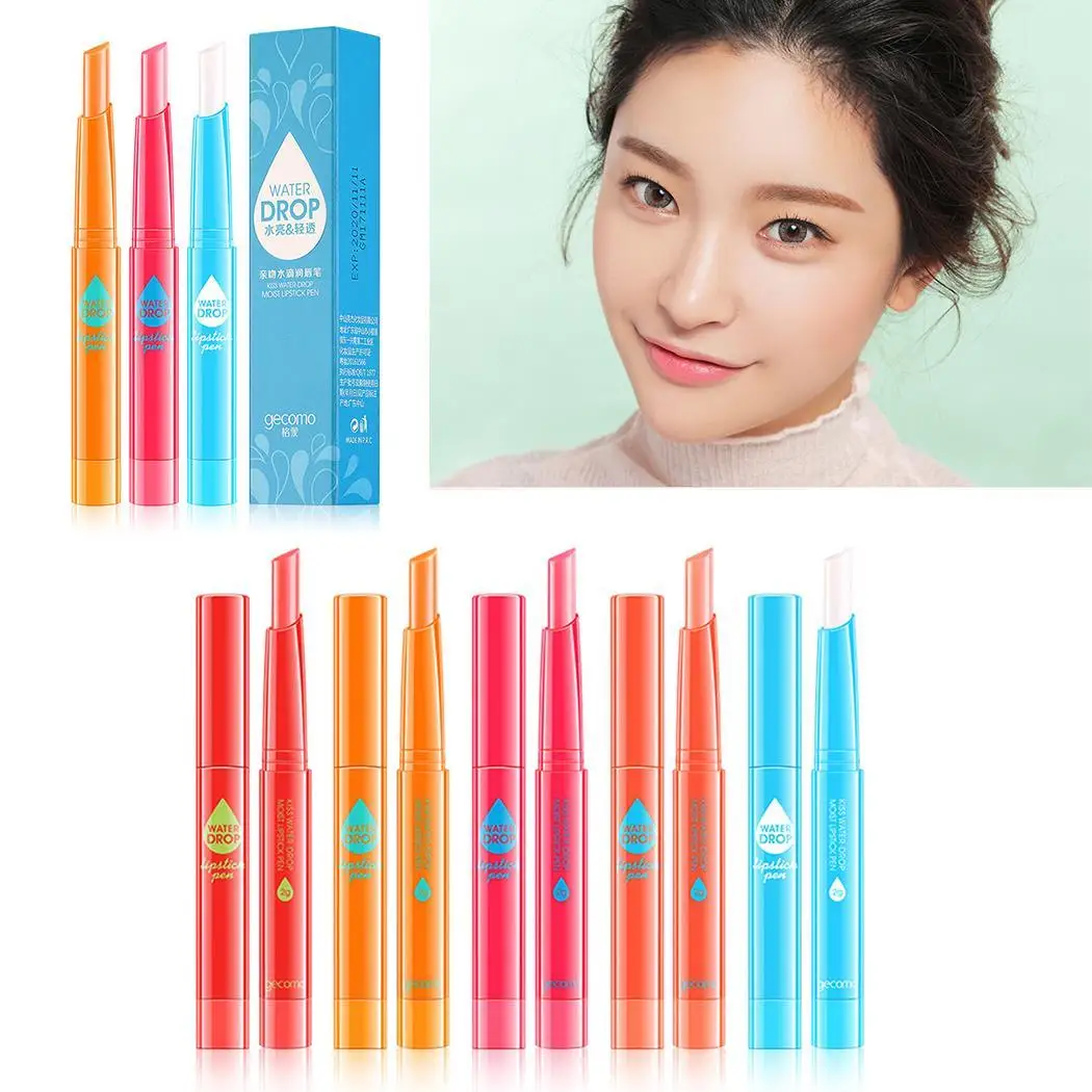 Женский модный стойкий увлажняющий мягкий бальзам для губ 2 г красный оранжевый