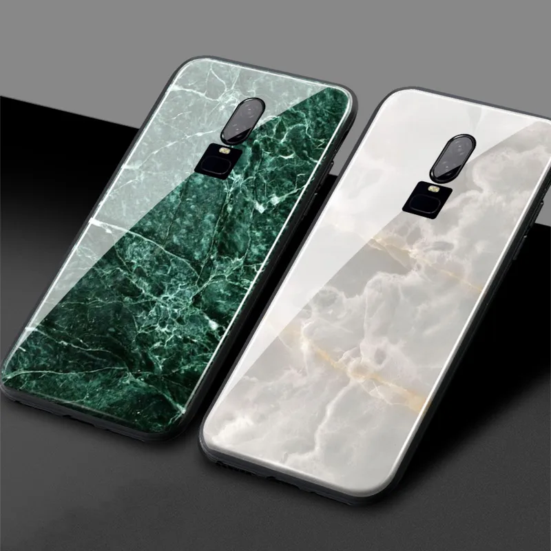 Роскошная зеленая текстура мраморного камня узор One Plus 1 + 6T Мягкий силиконовый