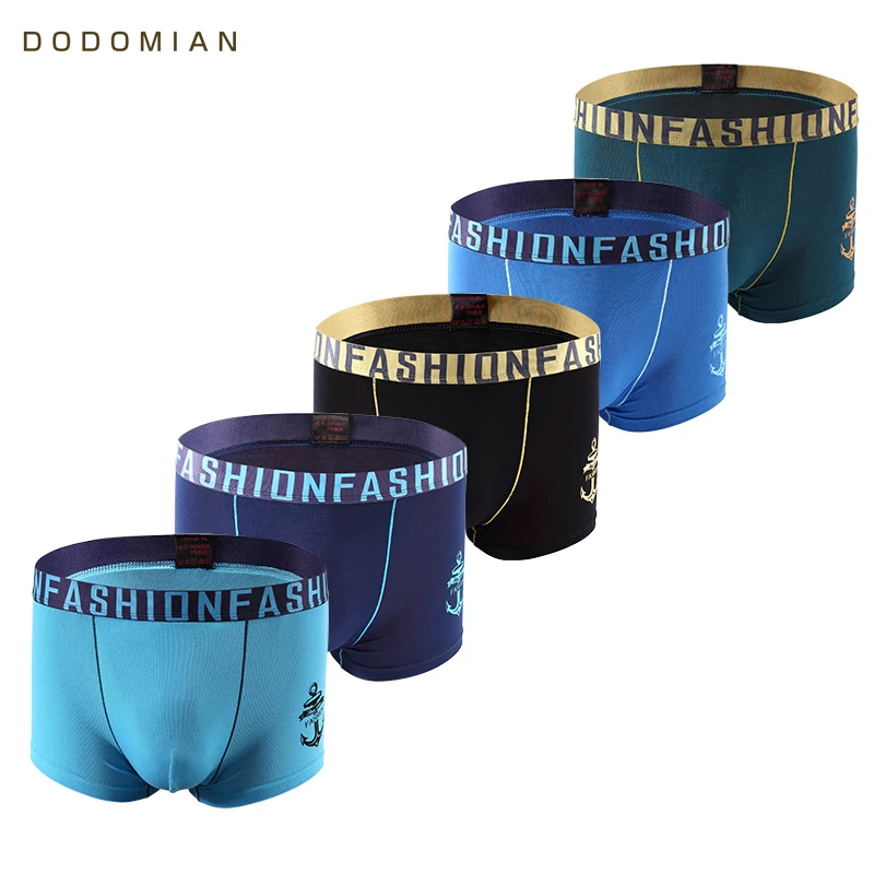 Мужские Боксеры Полосатый Трусы для Мужчин Модал 5 шт/упак Мягкие Шорты боксеры U