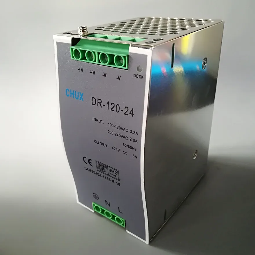 Din-рейка импульсный источник питания 120 Вт 12 В 24 в 48 в DC AC DR120W один выход СВЕТОДИОДНЫЙ Трансформатор SMPS переключатель