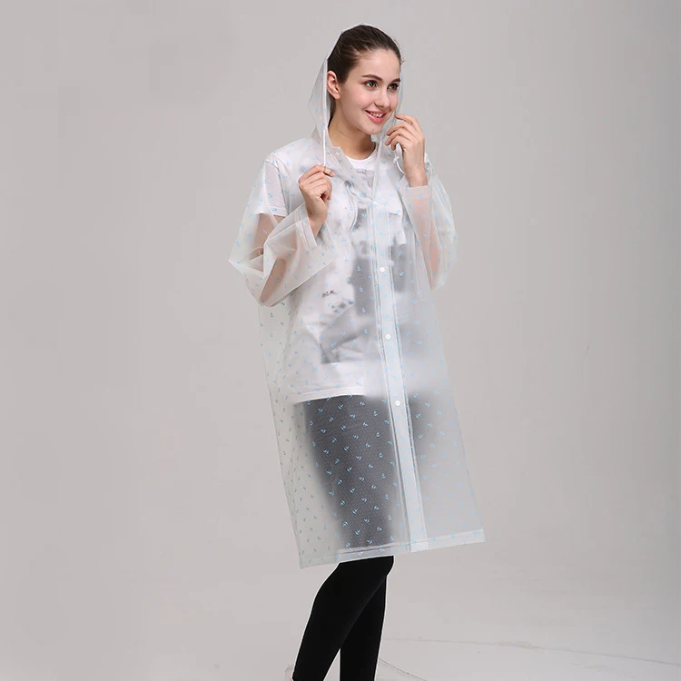 

YADA Personal Print Raincoat Extra Thick Outdoor Hiking Eva Raincoat Creative Raincoat YY001