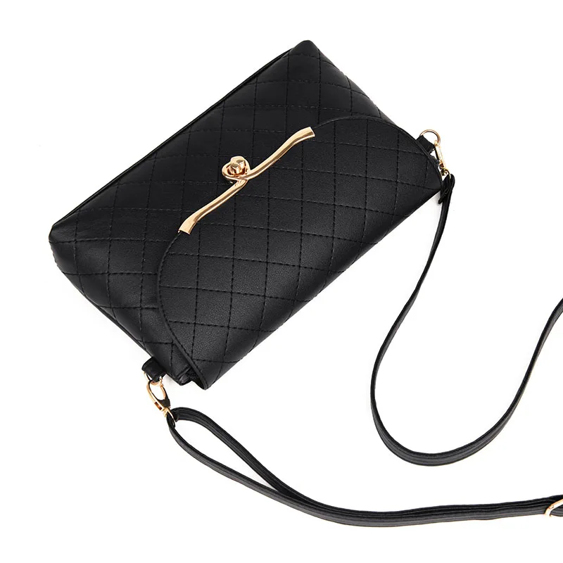 JULYCCINO Women Leather Cover Small Flap Handbag Plaid Ladies Clutch Purse Envelope Bag Retro Crossbody Shoulder Messenger Bags | Багаж и