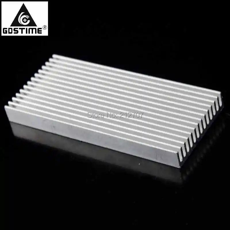 5 шт./лот Gdstime 100x45x10 мм алюминиевые ребра DIY теплоотвод LED радиатор охлаждения|cooling