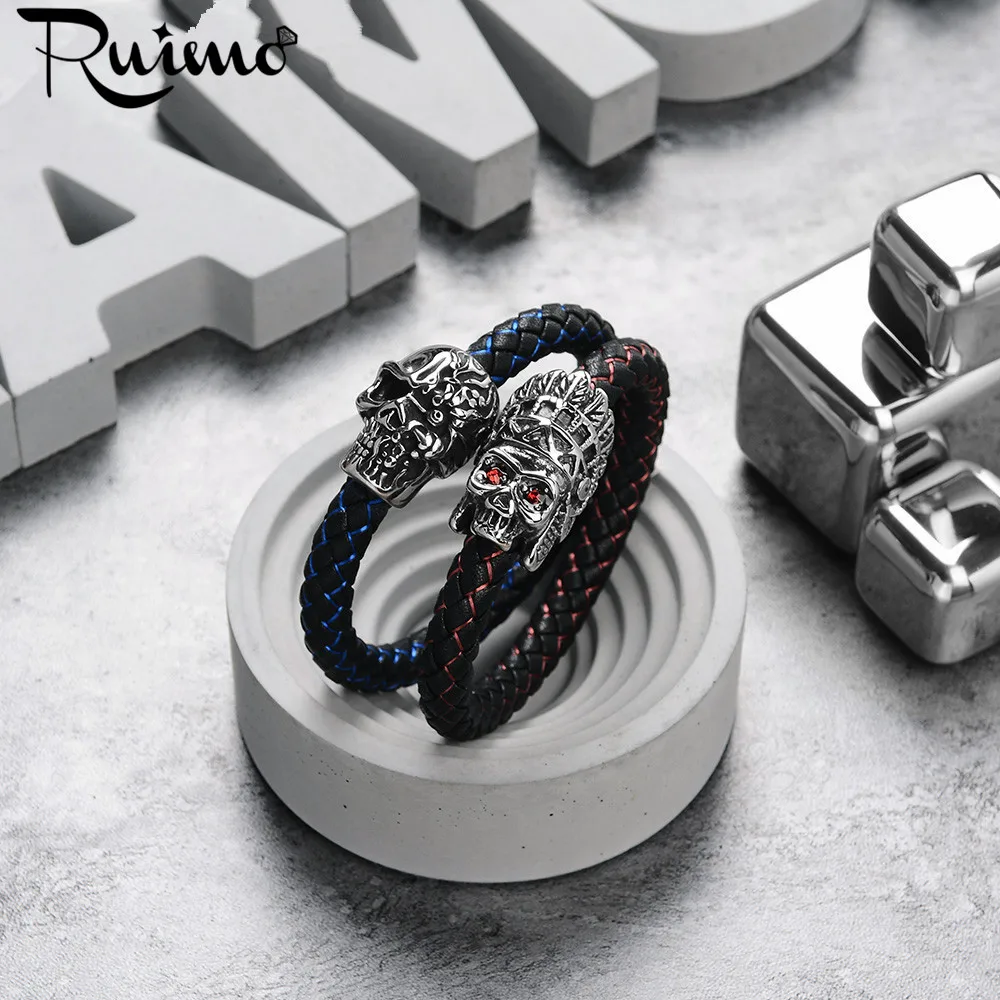 Кожаный браслет с пряжкой RUIMO из нержавеющей стали 8 мм|diy jewelry findings|jewelry findingsmagnetic
