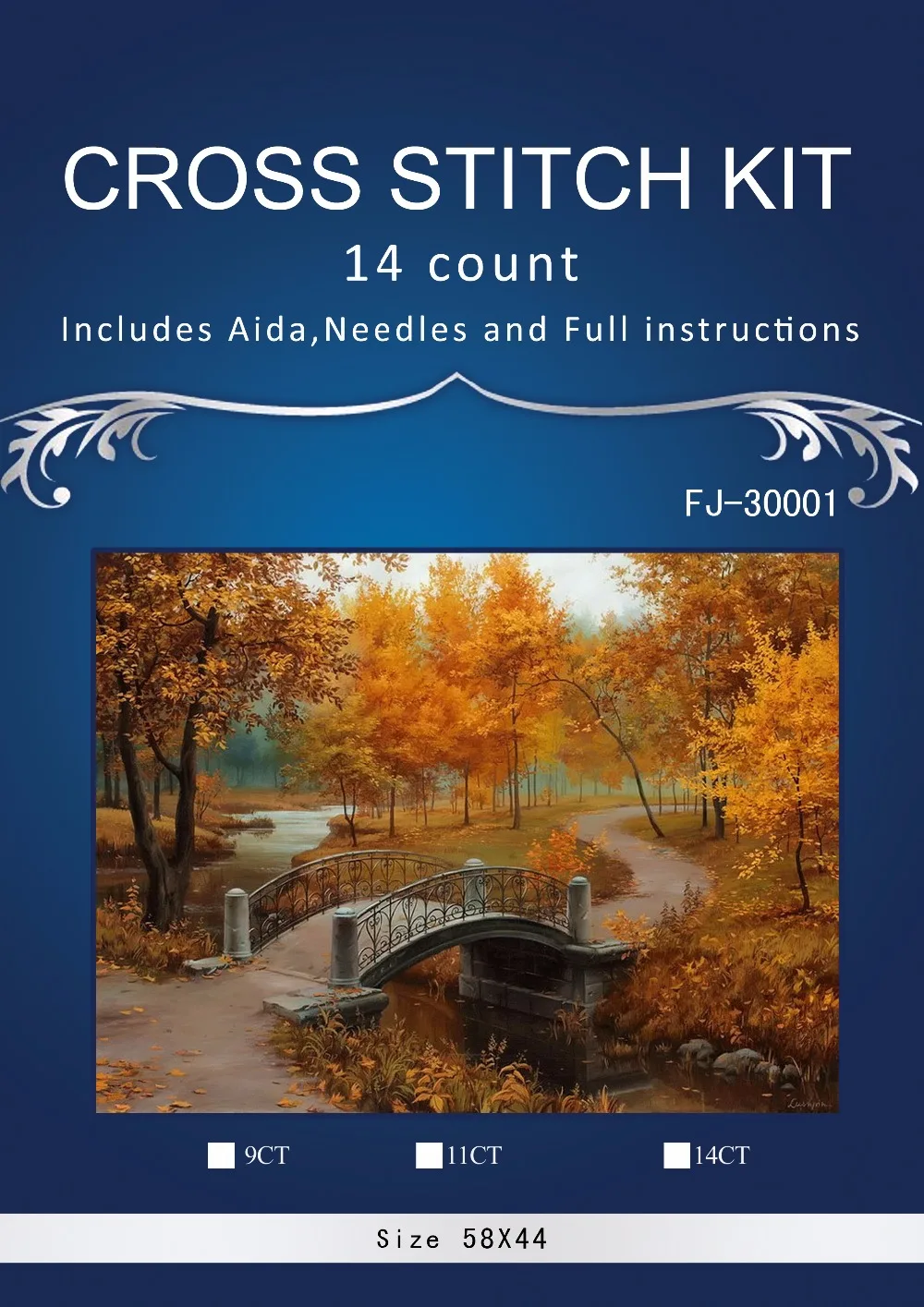 Лидер продаж комплект для вышивки крестиком Набор похожие на DMC FJ-30013 dim Gold park | Дом