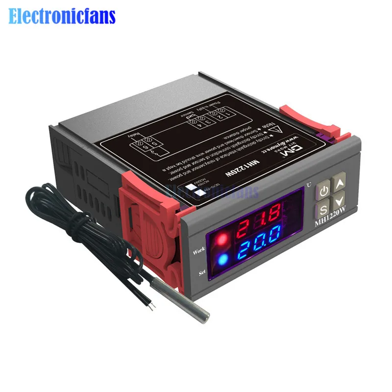 AC 110 V 220 12 72 MH1220W светодиодный цифровой термостат температурный контроллер