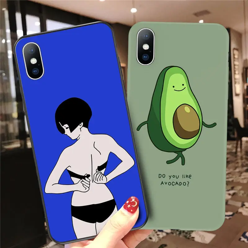 Чехол Ottwn цветы Кактус авокадо для iPhone 11 Pro XS Max 6 6s 7 8 Plus X XR 5 5S SE зеленый Растительный чехол для телефона мягкий ТПУ чехол