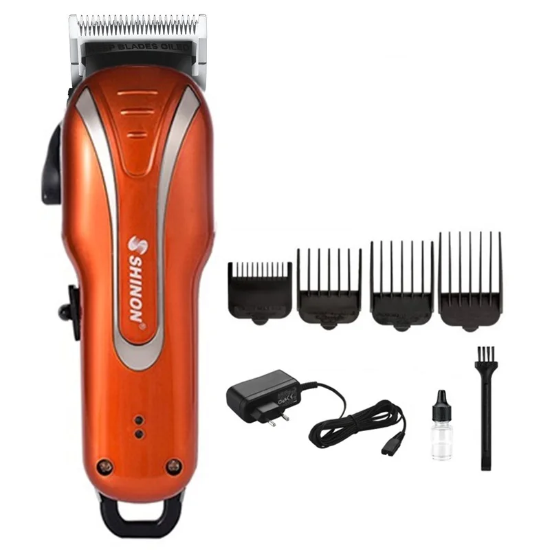 4pcs guide comb Регулируемая профессиональная машинка для стрижки волос, электрический триммер для волос для мужчин, перезаряжаемая машинка для стрижки волос, инструмент для стрижки волос - Цвет: 4pcs guide comb