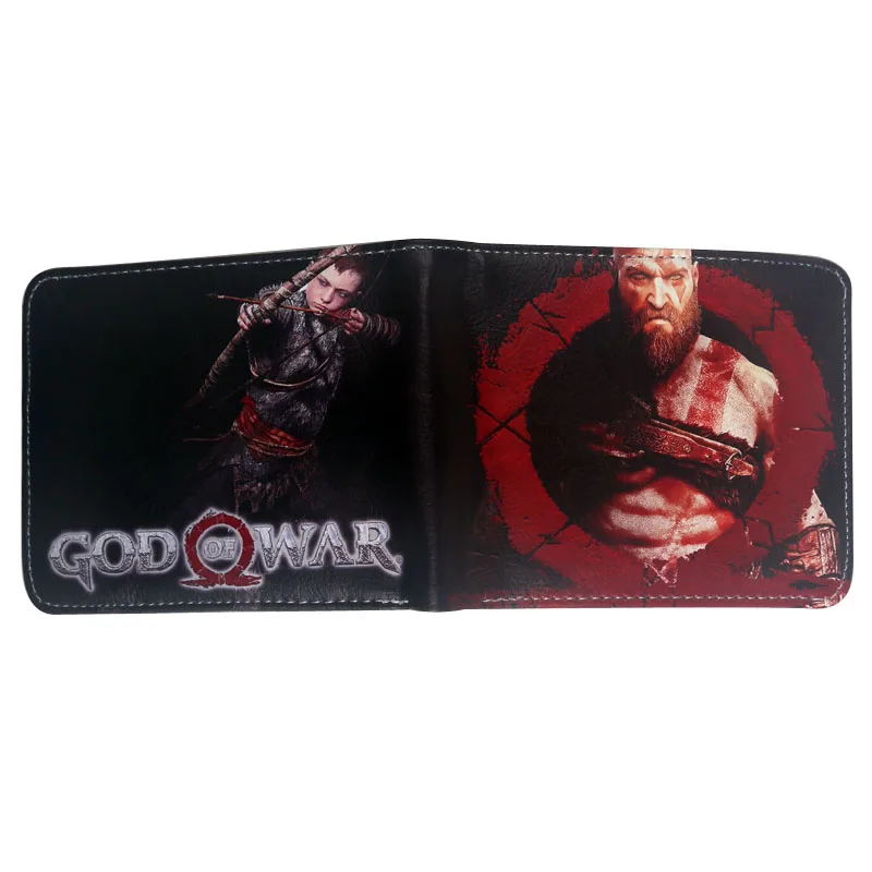 Мужской бумажник god of war ps4 держатели для кредитных карт мальчиков бумажники