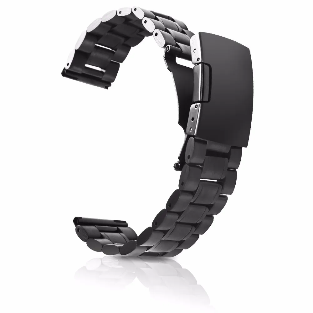 Легко установить ремешок для часов из нержавеющей стали Quick Release Pin для samsung gear S3 Classic Frontier стальной браслет с пряжкой Коричневый