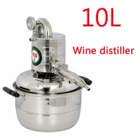 new 10l water alcohol distiller home small brew kit still wine making brewing machine distillation equipment