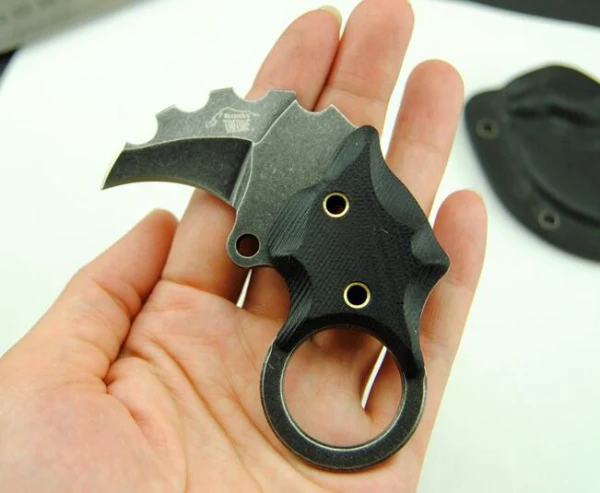 В один конец света дьявол Melo III мини свинья karambit коготь AUS 8 Ножи открытый кемпинг