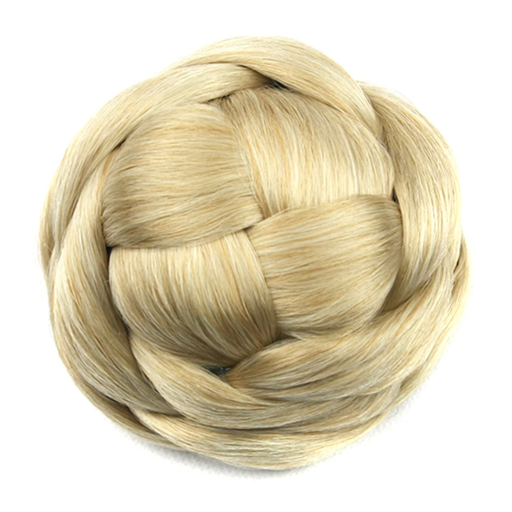 Soowee 6 цветов Синтетический волос Плетеный шиньон вязаный блонд булочка пончик