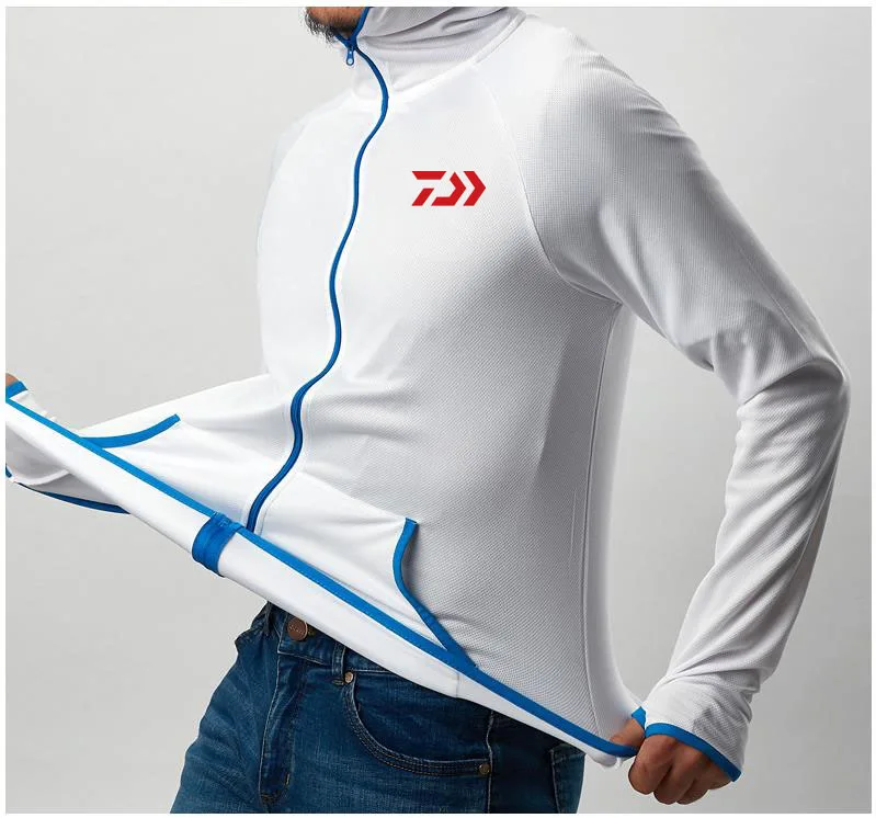 Новинка, DAIWA, Ice Silk, водонепроницаемая, для рыбалки, Мужская одежда, Tech, гидрофобная, противообрастающая одежда, для улицы, для походов, куртки с капюшоном, DAWA, рубашка