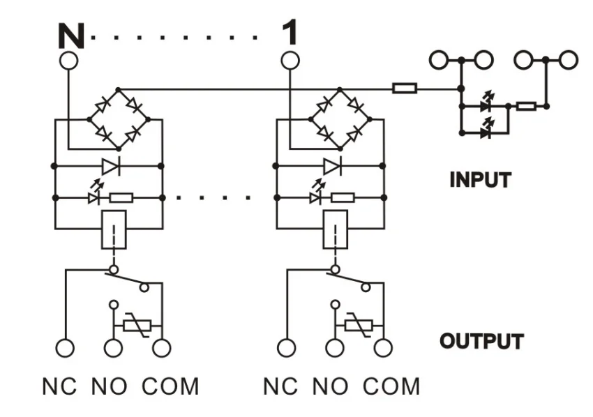GEYA 4-Канальный Релейный Модуль 1 SPDT DIN рейка крепление 12V 24V DC/AC Интерфейс триггерный релейный модуль