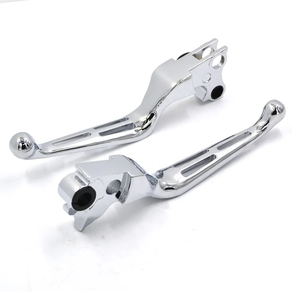 Bjmoto муфта из сплава тормозной рычаг для harley Dyna 1996-2007 Sportster Davidson XL 1996-2003 Touring 1996-2007 Softail 2011 - Цвет: Chrome Lever Set