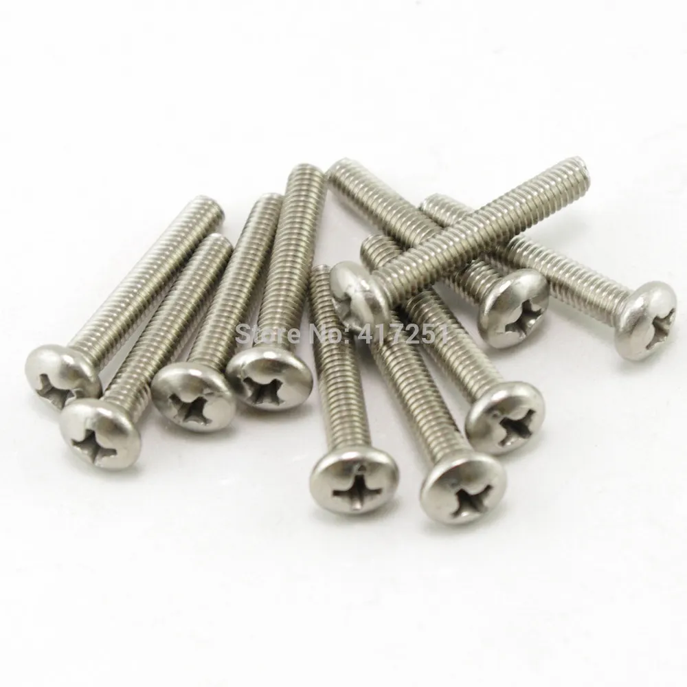 

Metric M6*80mm Stainless steel Cross Recessed Pan Head Screws Fasteners