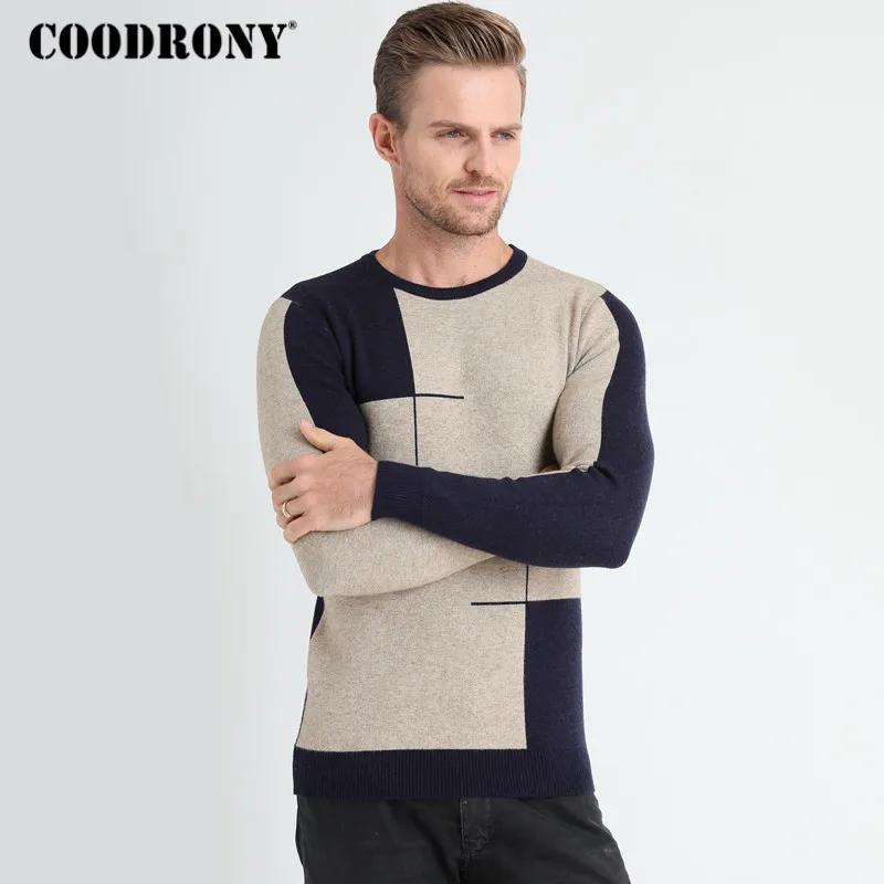 COODRONY кашемировый шерстяной свитер для мужчин брендовая одежда новинка 2018 зимний