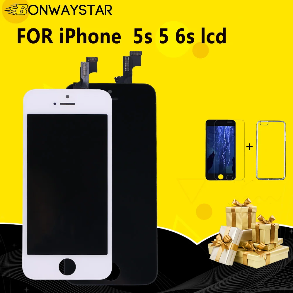100% рабочий ЖК экран Pantalla для iPhone 6S дисплей Замена экрана дигитайзер сенсорный