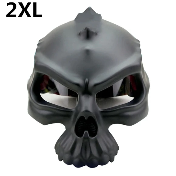 MATTE BLACK 2XL WEST BIKING Череп шлем мотоциклетный шлем мотоцикл с открытым лицом мото для ретро шлемы унисекс Ультра-светильник велосипедные шлемы - Цвет: MATTE BLACK 2XL