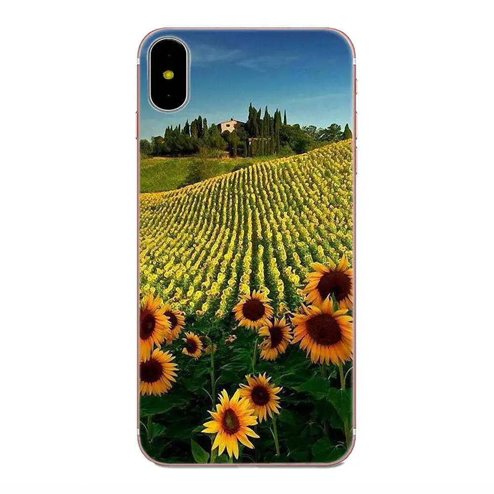 Мягкий защитный чехол с изображением подсолнуха Ван Гога для Galaxy A3 A5 A7 On5 On7 2015 2016