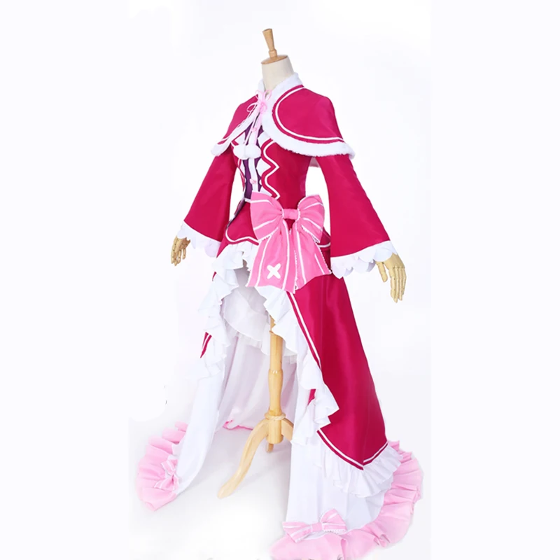 Новый аниме Re: жизнь в другой мир от нуля розово-красный Kawaii костюм Беатриче для