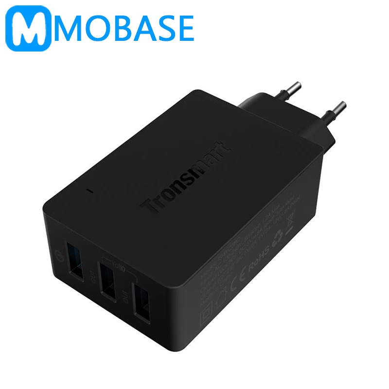 [Qualcomm Official Certified]Tronsmart TS-WC3PC 3 Ports Quick Charge 2.0 VoltIQ Wall Charger for Samsung Galaxy S6 LG G4 Xiaomi