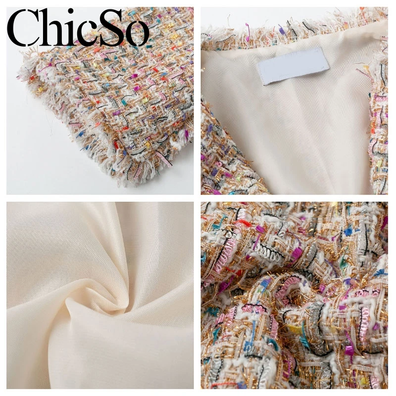 Женский твидовый Блейзер MissyChilli клетчатый блейзер с кисточками вечерние костюмы