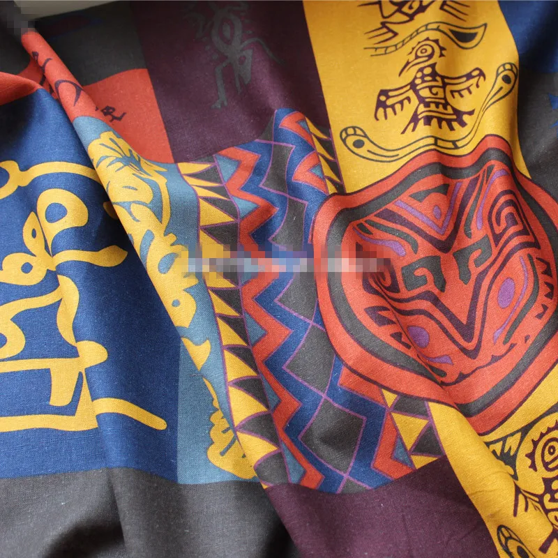 Хлопчатобумажная ткань x см Африканская Этническая для лоскутного шитья