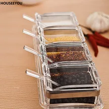 4 шт. банки для соусов и специй|salt and pepper|set condimentecruet set