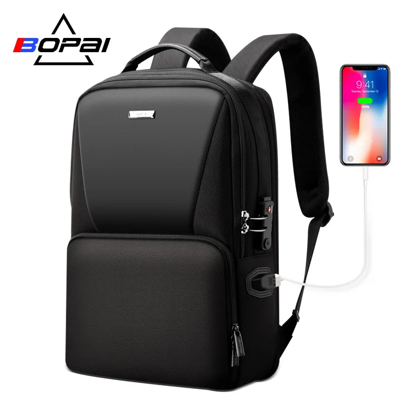 BOPAI, usb, зарядка, порт, сумка для компьютера, мужская, деловая, повседневная, для путешествий, мужской, многофункциональный, рюкзак для путешествий, мужской, tide bran
