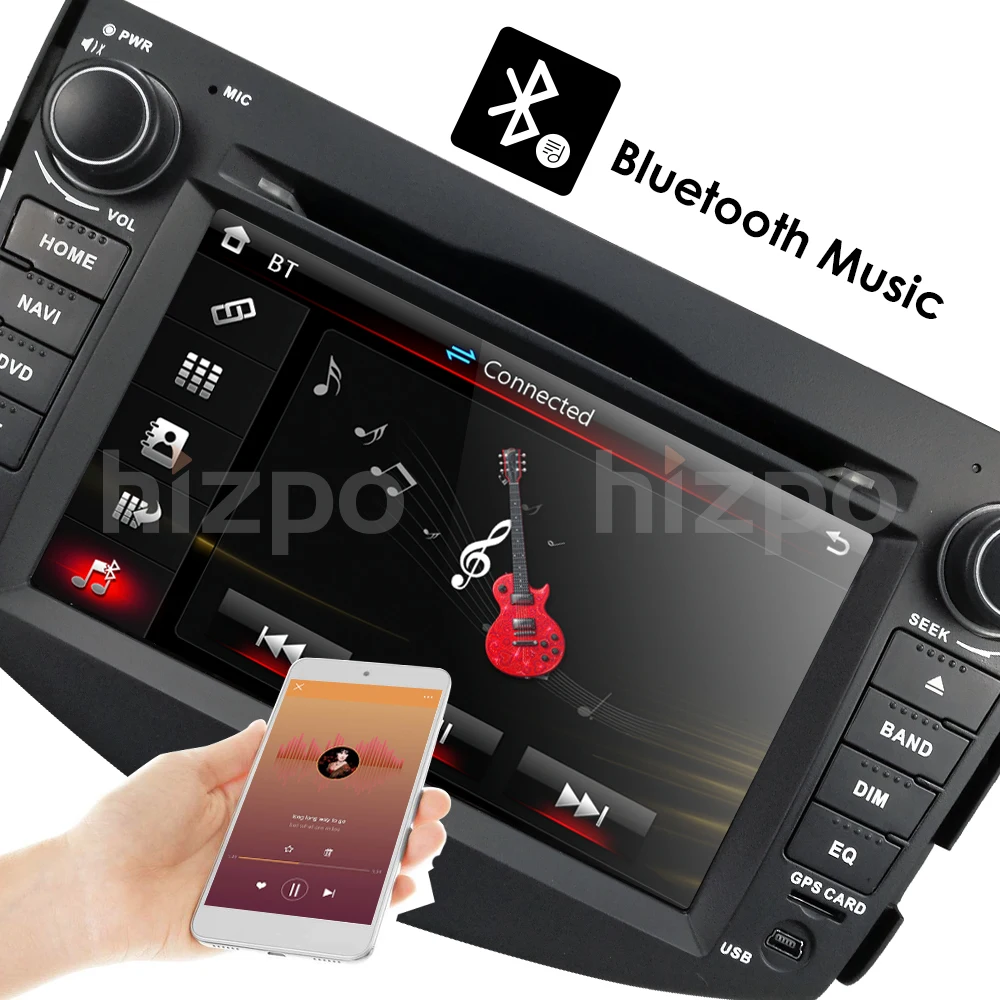 Автомагнитола Sat Nav dvd-плеер для Toyota RAV4 2006-2012 с gps навигацией Радио ТВ Стерео система Bluetooth и карта 8g